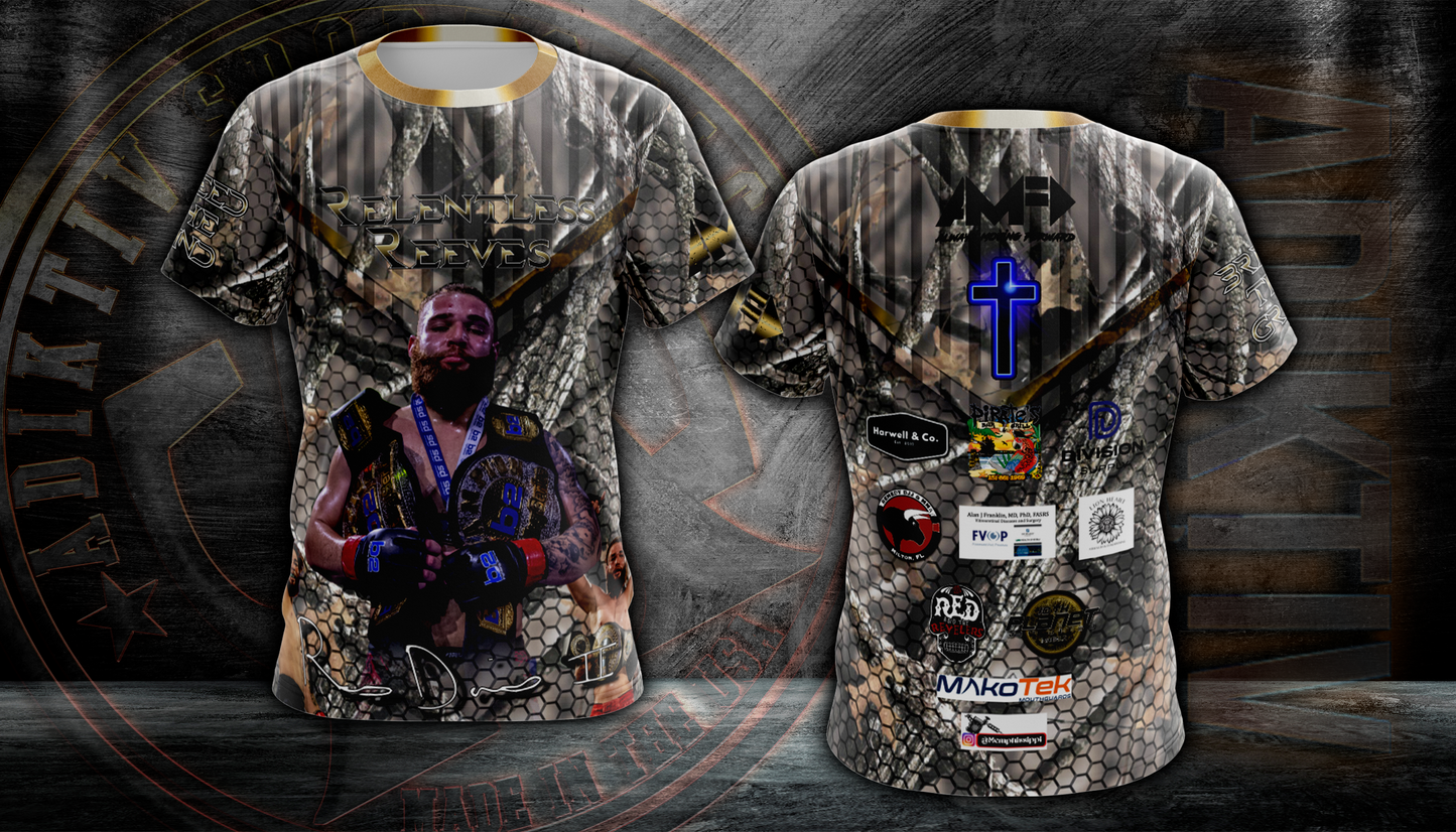 RELENTLESS REEVES DAVIS JR. CAMO WALKOUT SHIRT